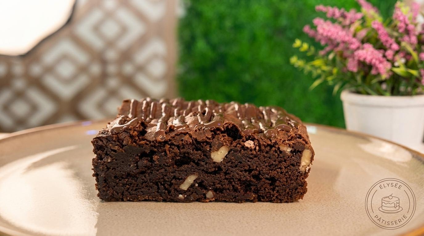 Brownie de chocolate 70% con nuez